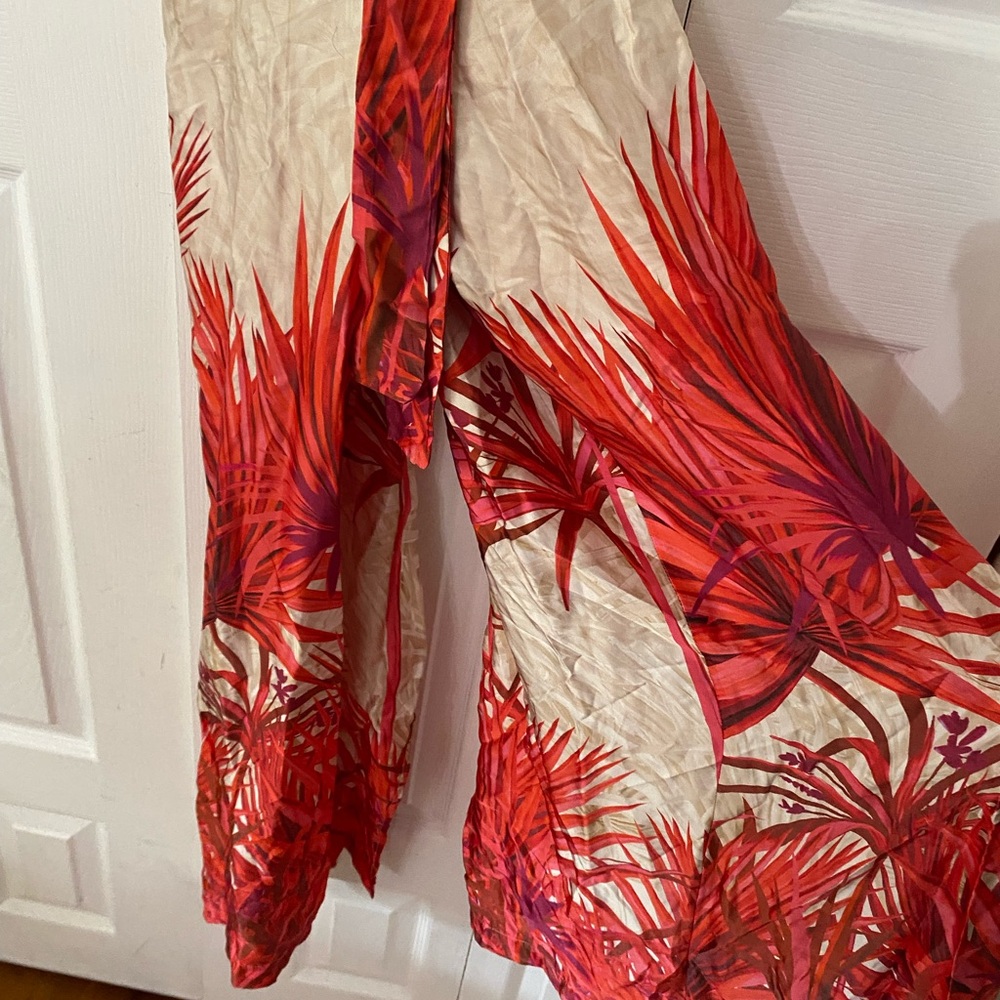 KAOS Italy Elegant Floral Pantsuit 40 US Small - Picture 7 of 14